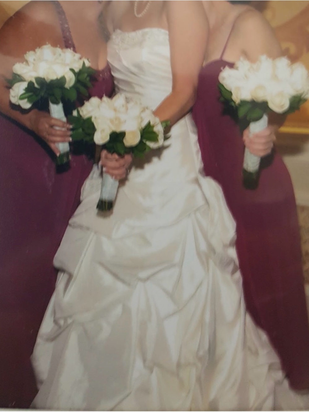 White Bridal Gown. Tag says size 10 but it definitely ran small.